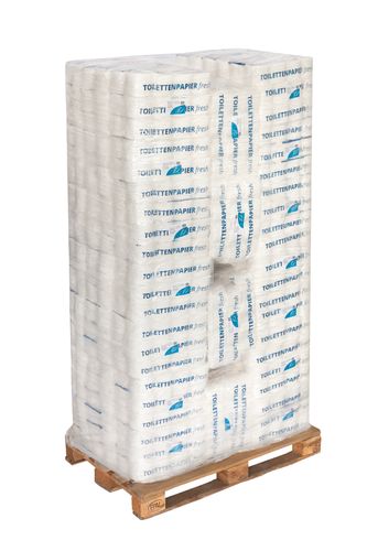 Palette Toilettenpapier Tissue 3-lagig hweiß 72 Rollen