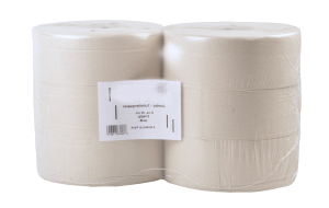 Toilettenpapier Tissue Großrolle,2-lagig naturweiss, 6 Rollen,Ø25 cm