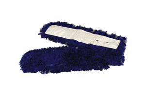 Acrylwischmopp, blau, mit Druckknöpfen, 130 cm